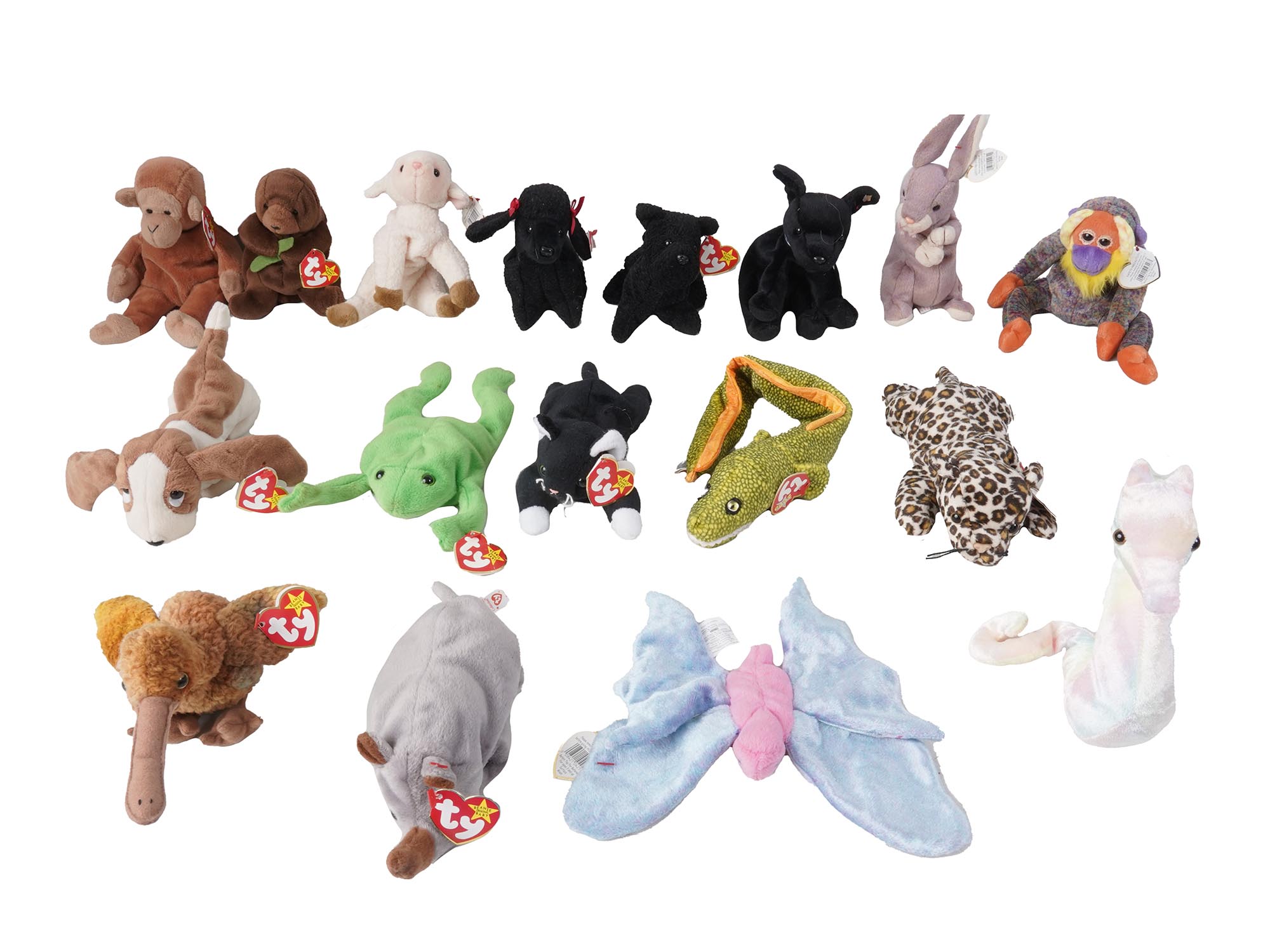 VINTAGE 1990S BEANIE BABY ANIMAL TOYS COLLECTION PIC-3